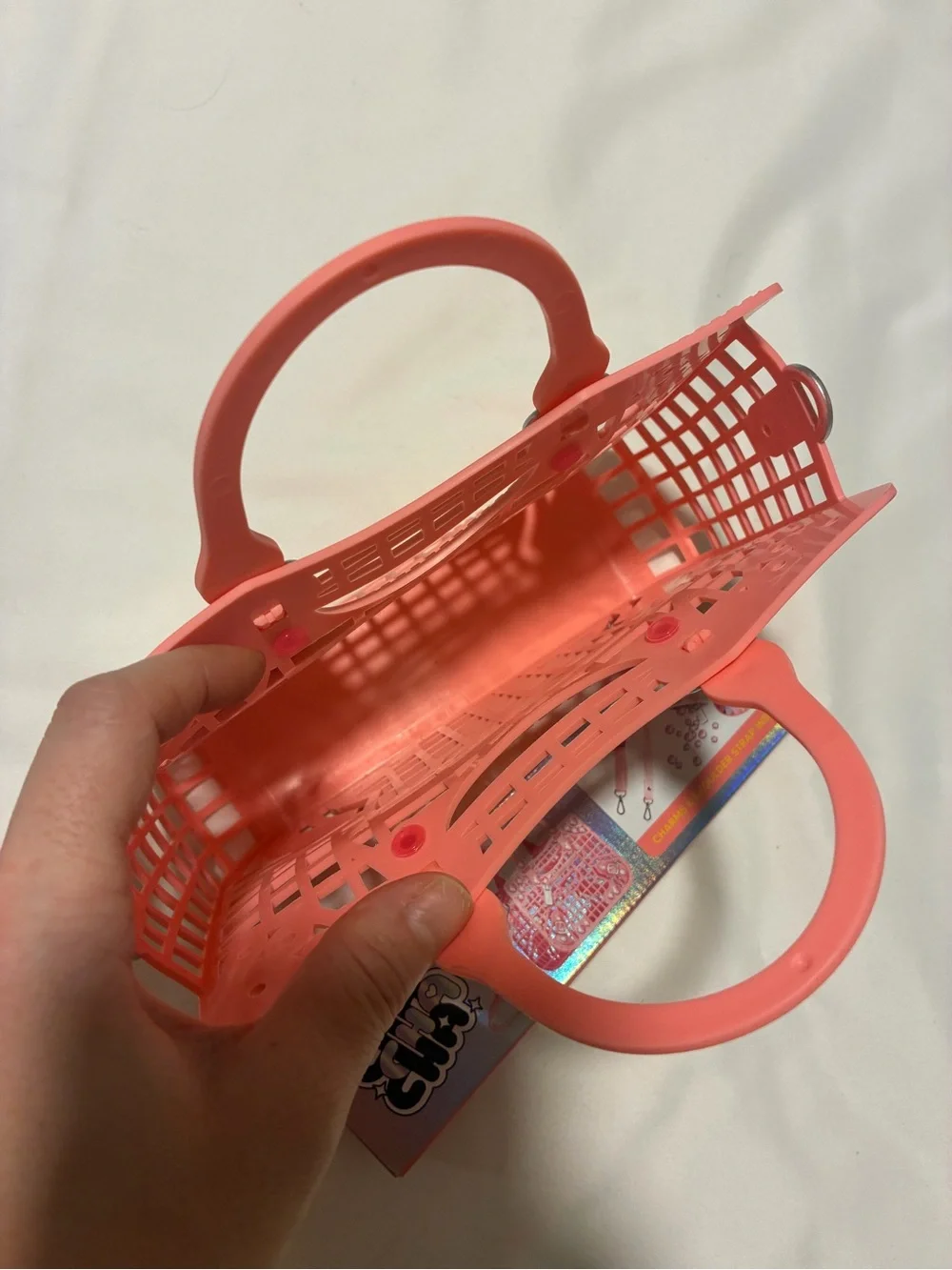 Cha Cha Mini Pink Tote Bag for Girls included Charms
